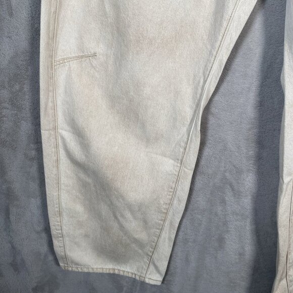 Levi’s Cinch Barrel Jeans Women's 32x31 Baggy High Rise Cloudy Travertine Tan - Picture 9 of 16